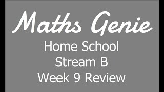 Home School Week 9 Review B