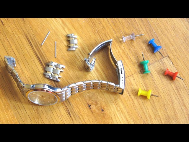 Use Push Pin to Resize Watch Links | Shorten Adjust Remove Watch Band Size | How To