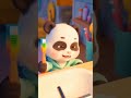 😂 Luna’s toothbrush has a mind of its own! 🪥✨ #LunaShorts #FunnyPanda #Shorts #Viral