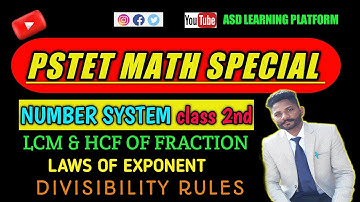 PSTET 1/2 MATHS FROM ZERO LEVEL 2ND VIDEO | NUMBER SYSTEM