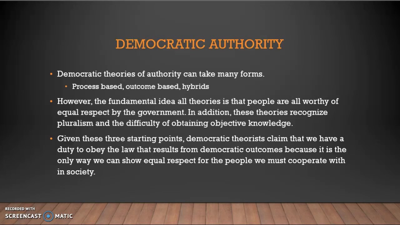 Democratic Authority