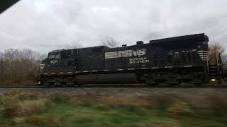 Chasing a Norfolk Southern Van Train 4K