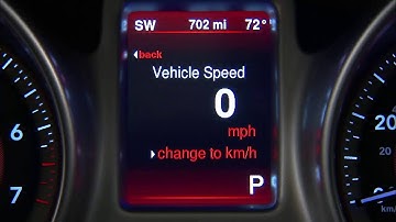 Instrument Cluster Display-Digital dashboard on the car instrument panel of 2017 Dodge Journey