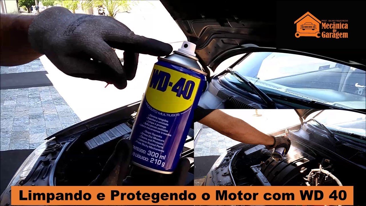 Limpando e Protegendo o Motor com WD 40