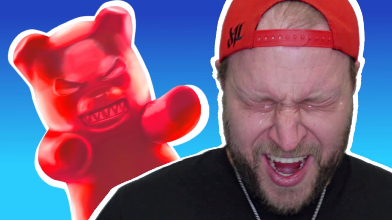 Worlds Hottest Gummy Bear Challenge Spicy 9 Million Scoville Units 