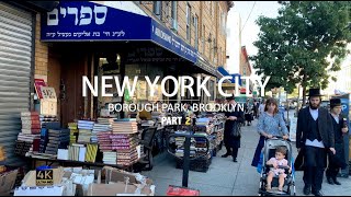 [4k]NEW YORK CITY - Walking Hasidic Jewish Community of Borough Park, Brooklyn NYC (Part 2) 14th Ave