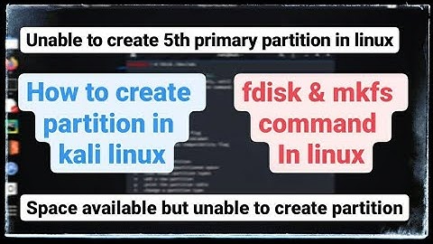 How To Create Partition In Kali Linux | Unabel To Create New Partition | #techyrators