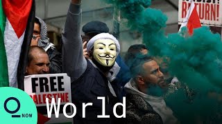 Hundreds Gather in London for Free Palestine Protests