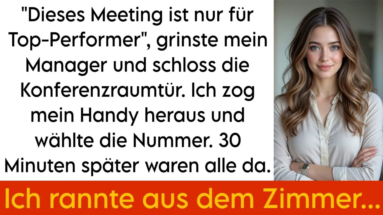 Mein Team schloss mich vom Bonusmeeting aus – ich griff zum Handy und rief an  30 Minuten später