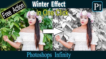 How to make Winter Effect In Photoshop | snow effect | FREE Action | Photoshop cc 2021 |Tutorial |
