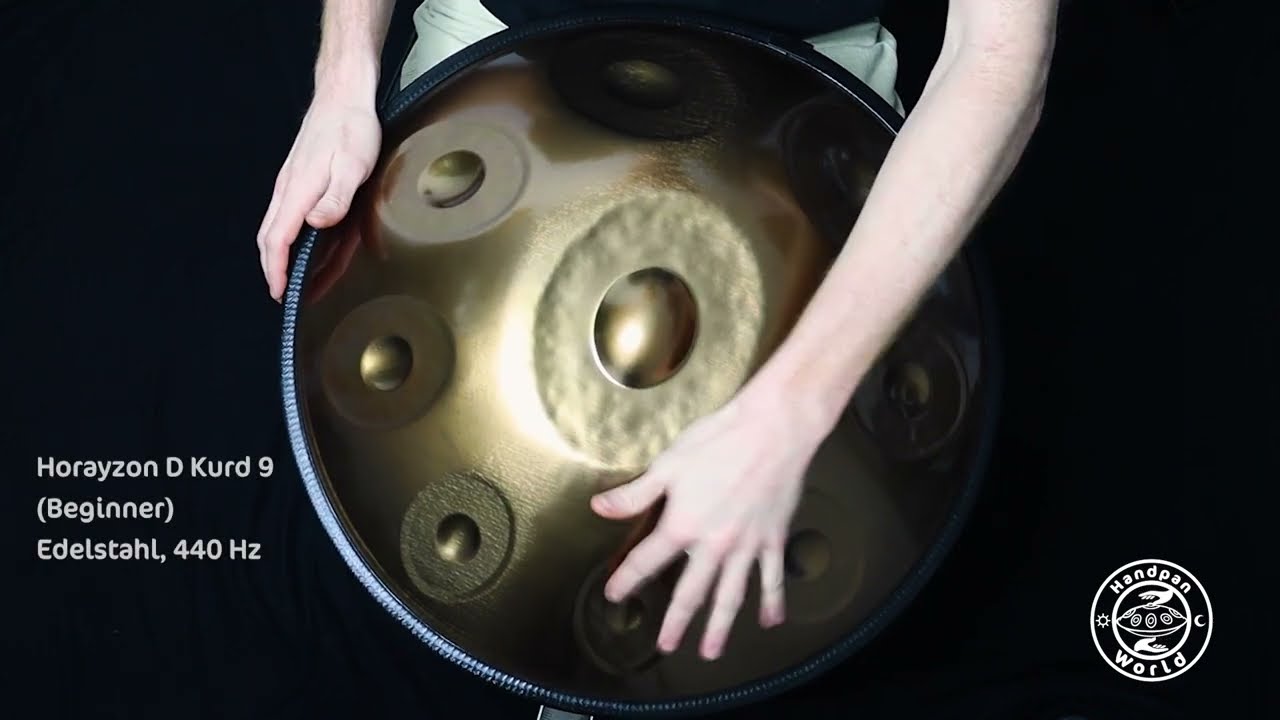 Horayzon Beginner Handpan Drum for beginners | D Kurd stainless