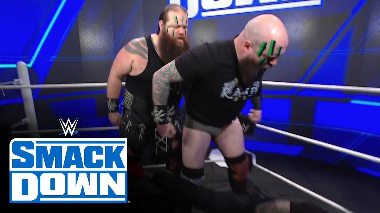 The Viking Raiders brawl with The Usos backstage: SmackDown, Feb. 25, 2022