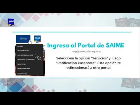 Saime estrena plataforma para ratificación de trámite de pasaportes