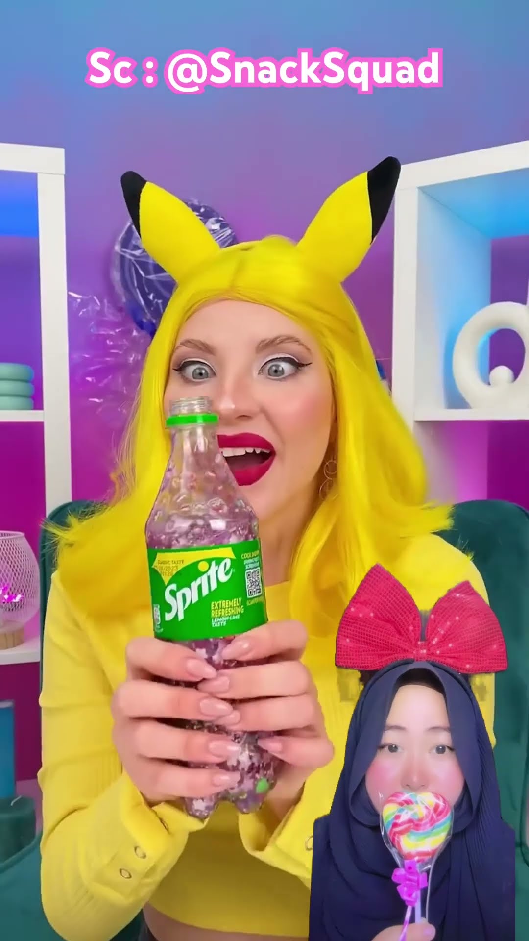 PIKA MEMBUAT JELI BEKU LEZAT ⁉️? @SnackSquad #shorts #funny #dubbing
