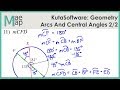 Geometry Quiz on Arcs and Angles