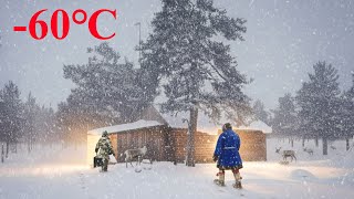 Extreme winter in the North of Russia. How do the northern Khanty people SURVIVE IN THE TAIGA?