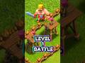 Level 1 Battle 😯 #clashofclans #shorts #gaming