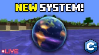 Remaking my Planet and Chunk System for my C++ Minecraft Clone (LIVE)