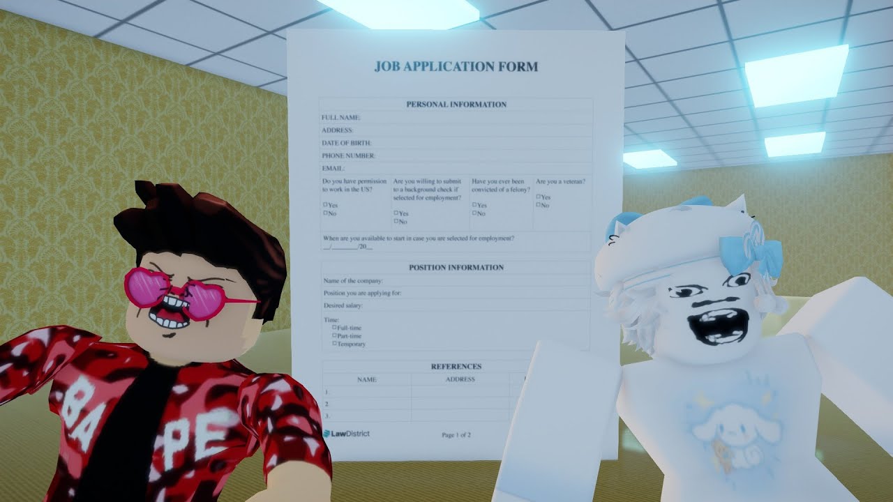 GET A JOB ROBLOX ANIMATION YouTube 