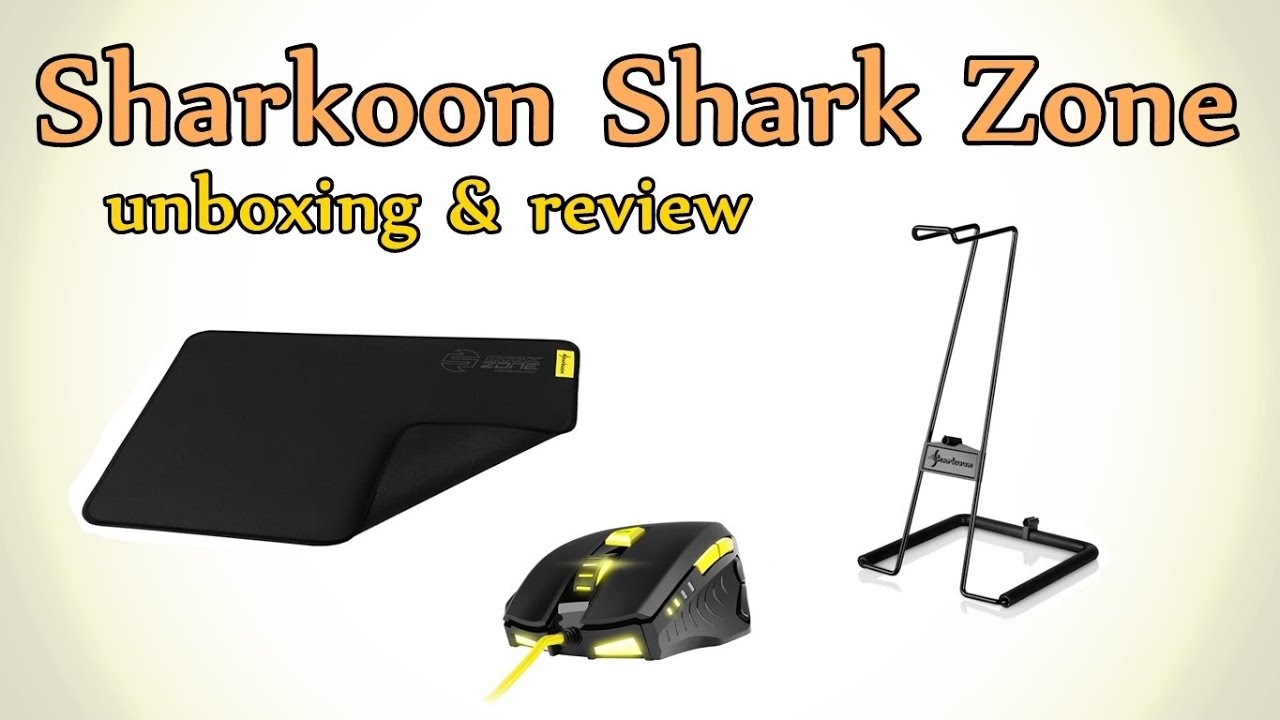 Sharkoon SharkZone| M20 Геймърска мишка, P40 мауспад, X-Rest PRO стойка