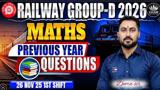 RRB Group- D Math Class | RRB Group-D Math Practice Set -01 | Group-D / NTPC / ALP | Math Deora Sir