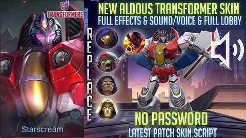 Aldous All Skin to Transformer Skin Script No Password