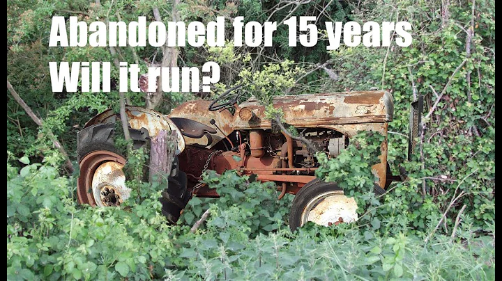 ford 8n tractor abandoned 15 years can I fix it? part one mower traded for a tractor