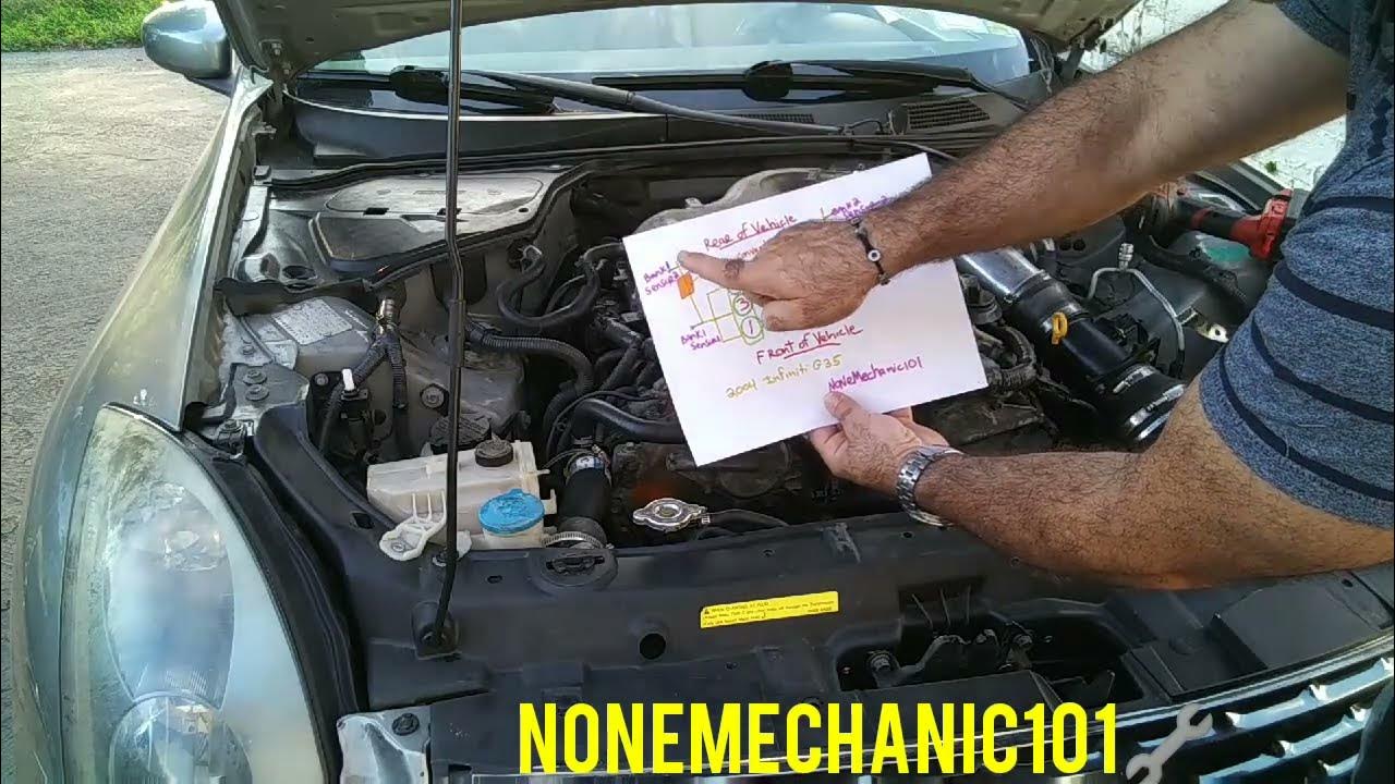 Infiniti g35 bank 1 sensor 1 bank 2 sensor 2 location youtube