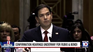 Marco Rubio and Pam Bondi confirmation hearings underway