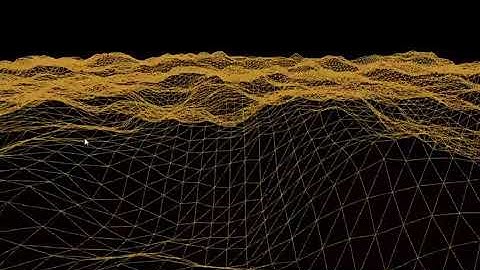 Moving around in infinite 3D perlin noise terrain + code