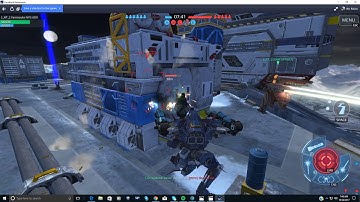 War Robots - More Guarding a Beacon against a Netcode hack cheat player action.