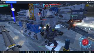 War Robots - More Guarding a Beacon against a Netcode hack cheat player action.