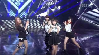 Miss A [Over U] @SBS Inkigayo Популярная песня 20120401