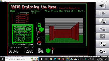 QBits Exploring The Maze - Sinclair QL - Pantheon - Test Windows 10