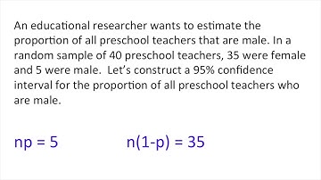 STAT 200 Lesson7-- Minitab Express 95CI  Male Teachers Summarized Data Exact Method