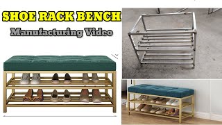 Make a Shoe Rack Bench (manufacturing video) | @Welder_TV