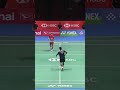 Airborne backhand! #shorts #badminton #BWF
