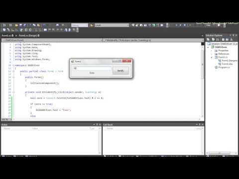 C# Odd or Even