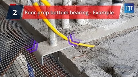 Manage Concrete Formwork - Prop Bottom Bearing Check