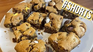 Making Mini Egg Cookie Bars! #shorts