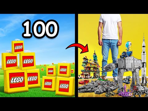 I Built 100 LEGO Sets!