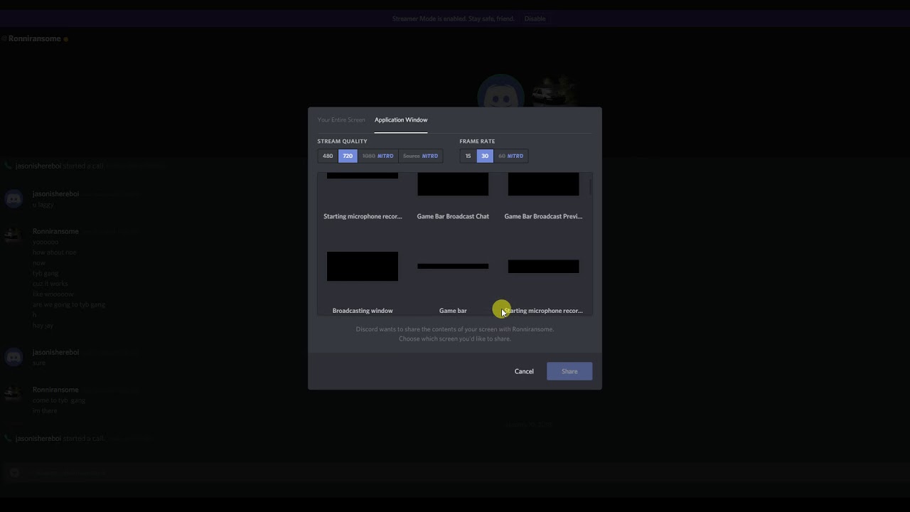 how to screen share on discord youtube