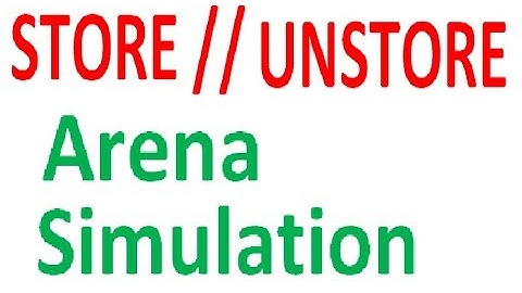 Store Unstore Arena Simulation Storage