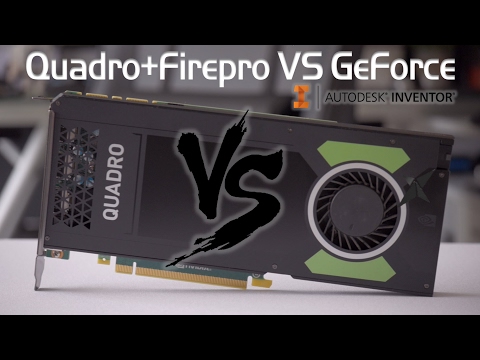 Quadro / FirePro VS GeForce | Autodesk Inventor GPU Showdown