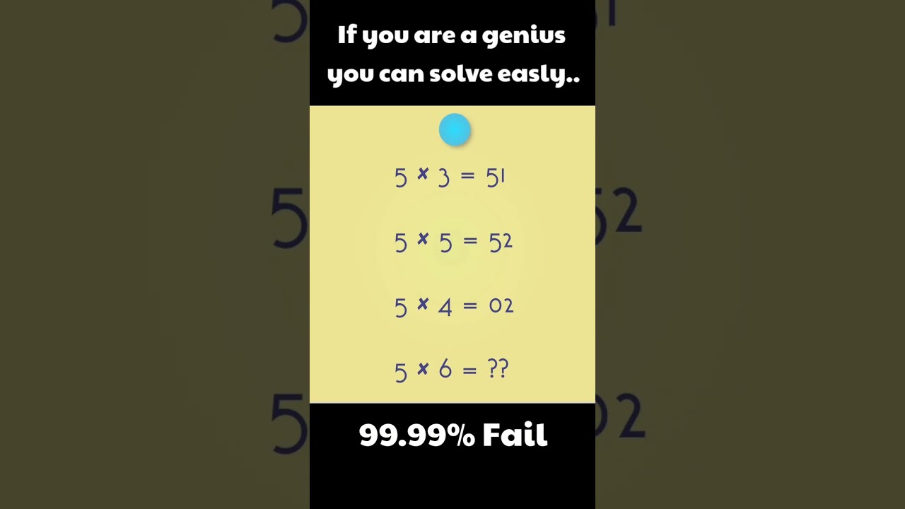 99 99 Failed Aptitude Test maths ytshorts YouTube