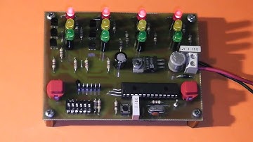 Euro Model Traffic Light with PIC16F886 microcontroller (PICmicro)