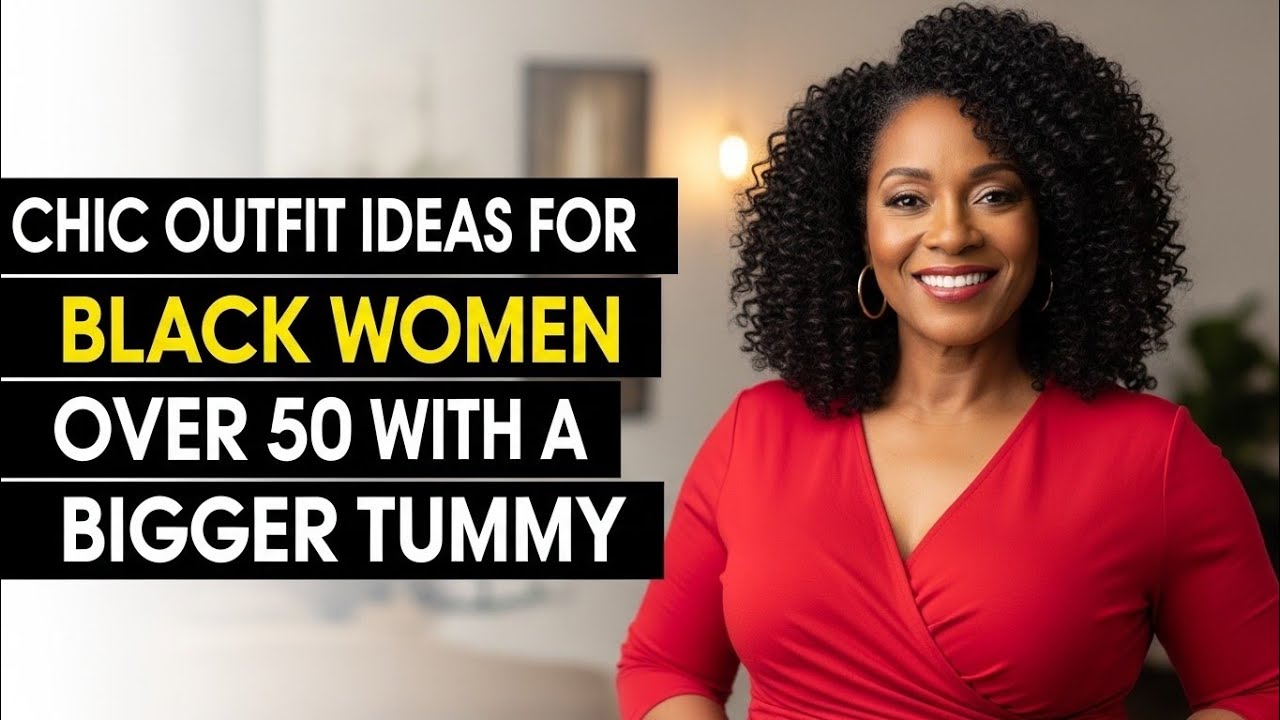  Chic Outfit Ideas For Black Women Over 50 With A Bigger Tummy