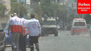 GRAPHIC WARNING: West Bank City Of Jenin After Israeli Strikes Kill At Least 10 Palestinians