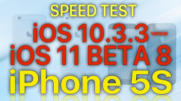 iPhone 5S Speed Test iOS 10.3.3 vs iOS 11 Beta 8 / Public Beta 7 Build 15A5368a