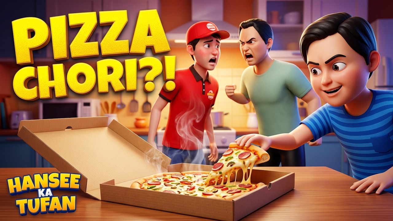 Who Stole My Pizza?! (Family Fight ) Ep # 3  Kahani Time Hero | Moral Story